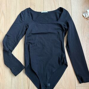 Black Long Sleeve Bodysuit